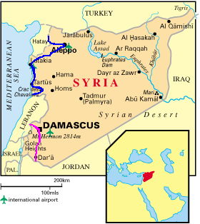 carte de la Syrie